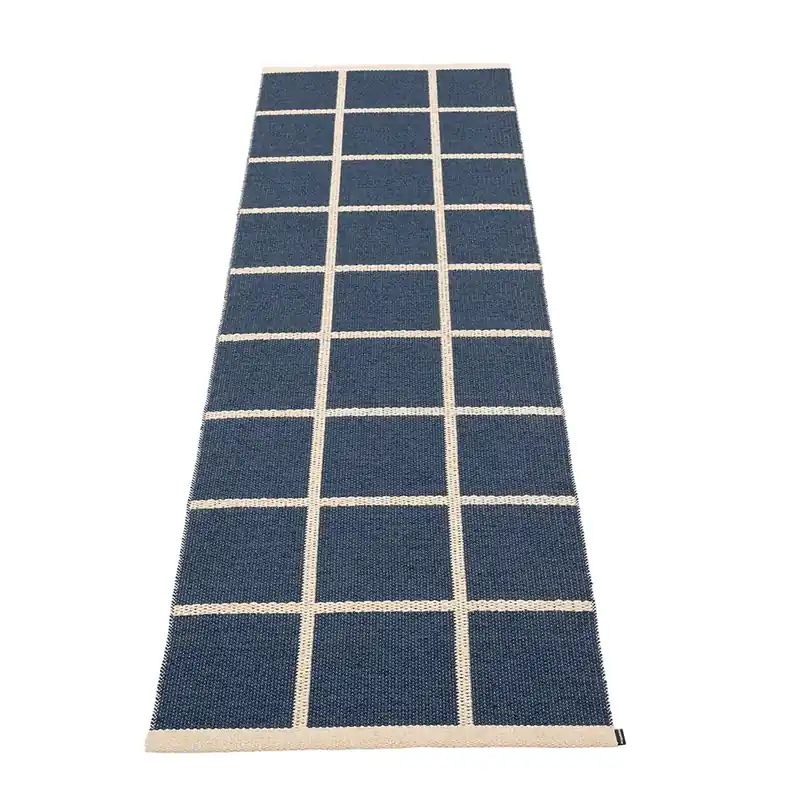 Vävd Matta Criss Dark Blue 70x225 cm Billigare